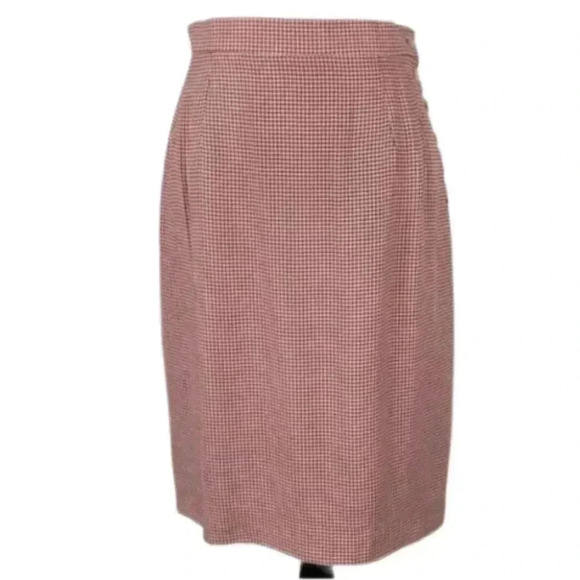 Vtg Louben pencil skirt sz 10 button side career
